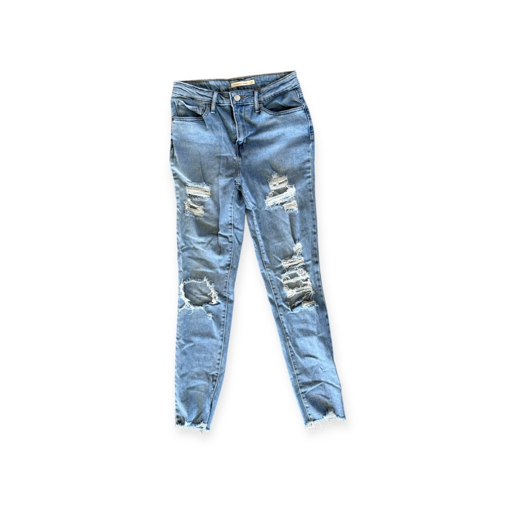 Levi Strauss Co 721 High rise skinny Jeans Size 27 rip distressed